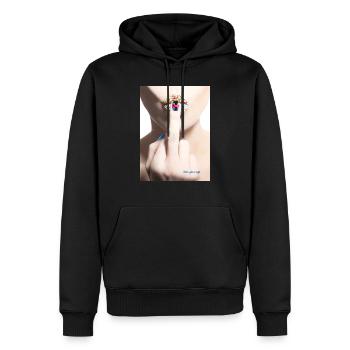Leck mich! - Männer Premium Bio Hoodie - Schwarz - Vorne - Nico (187cm)