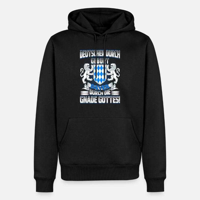 Bayer durch Gottes Gnade - Männer Premium Bio Hoodie - Schwarz