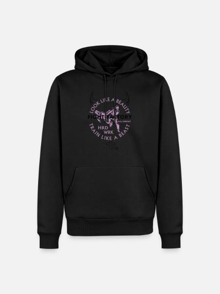 FF-Damen Farbgurt Beast - Männer Premium Bio Hoodie - Schwarz