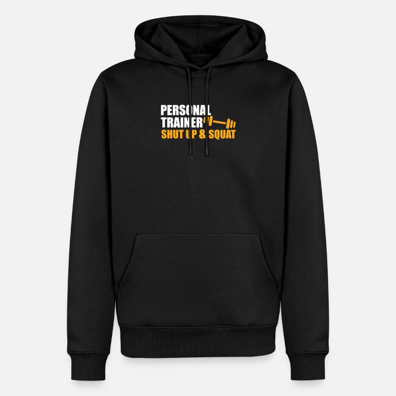 Funny Personal Trainer Design Personal trainer - Sweat à capuche Premium bio Homme - noir