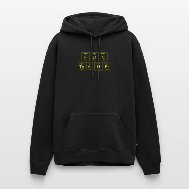 FUN ENSEIGNANT Assistant d’enseignants Conception JAUNE Sweat à capuche Premium bio Homme