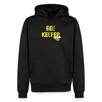 BEEKEEPER Geschenk - Männer Premium Bio Hoodie - Schwarz - Vorne - Nico (187cm)