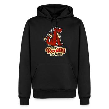 Assez de réalité pour aujourd’hui - Dragon - Sweat à capuche Premium bio Homme - noir - Devant - Nico (187cm)