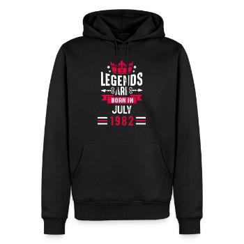 Juli 1982 - 40. Geburtstag Geschenk. Awesome. - Männer Premium Bio Hoodie - Schwarz - Vorne - Nico (187cm)