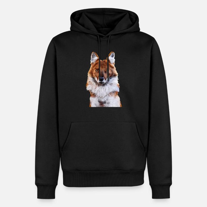 chacal - Sweat à capuche Premium bio Homme - noir