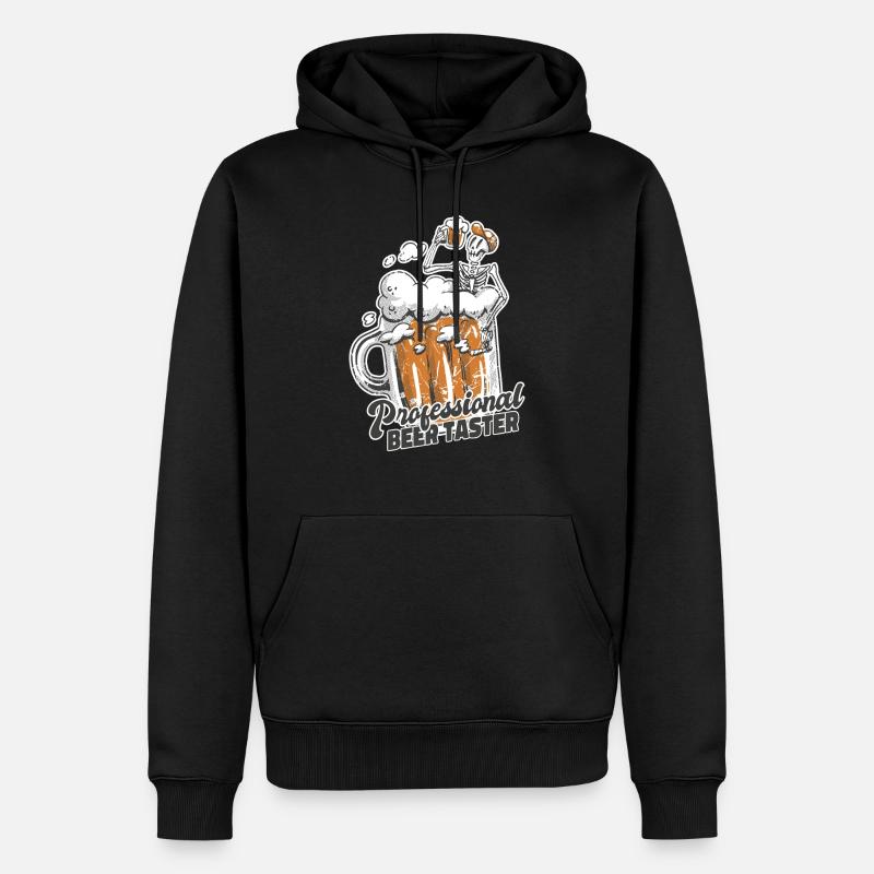 Bier-Tester - Männer Premium Bio Hoodie - Schwarz
