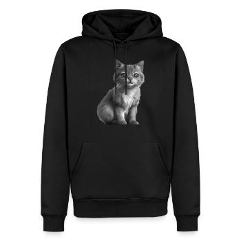 Britisch Kurzhaar Kater Katze Katzenbaby Katzen - Männer Premium Bio Hoodie - Schwarz - Vorne - Nico (187cm)