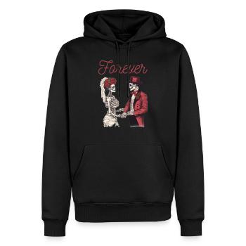 Forever - Für immer dein - Männer Premium Bio Hoodie - Schwarz - Vorne - Nico (187cm)