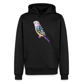 Budgie Bird Cockatiel Bird Owner - Men’s Premium Organic Hoodie - black - Front - Nico (187cm)