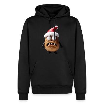 Weihnachtsmann Monster Kartoffel - Männer Premium Bio Hoodie - Schwarz - Vorne - Nico (187cm)