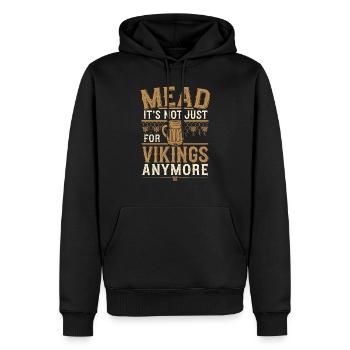 La passion de l’hydromel – Un plaisir intemporel - Sweat à capuche Premium bio Homme - noir - Devant - Nico (187cm)