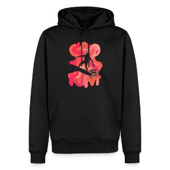 Surfbrett Surfergirl Surfer - Männer Premium Bio Hoodie - Schwarz - Vorne - Nico (187cm)