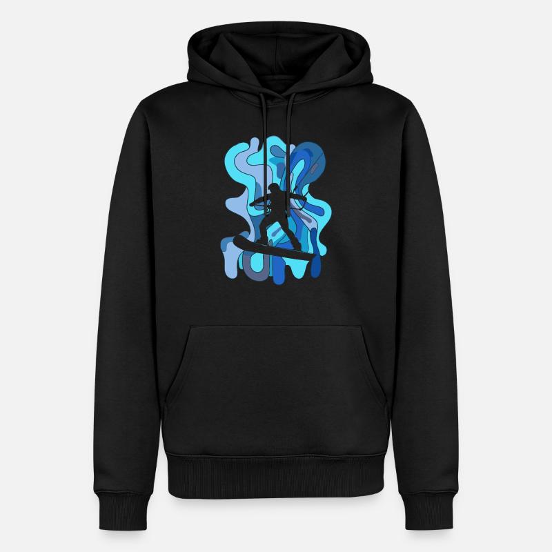 Wakeboard Wakeboard - Sweat à capuche Premium bio Homme - noir