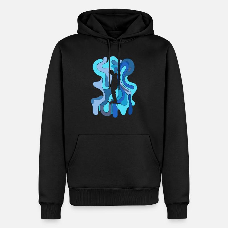 Patineur Patinage - Sweat à capuche Premium bio Homme - noir