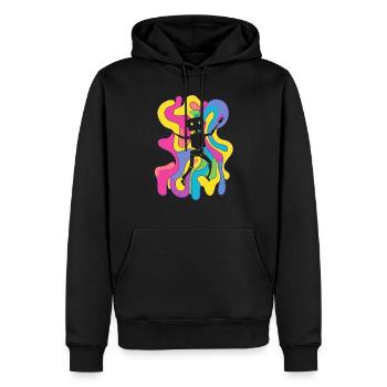 Robotik Technologie Robotics - Männer Premium Bio Hoodie - Schwarz - Vorne - Nico (187cm)