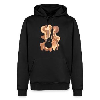 Elektrogitarre Bassist - Männer Premium Bio Hoodie - Schwarz - Vorne - Nico (187cm)