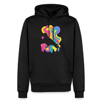 Pigeon Pigeon Eggs Pigeon Egg - Men’s Premium Organic Hoodie - black - Front - Nico (187cm)