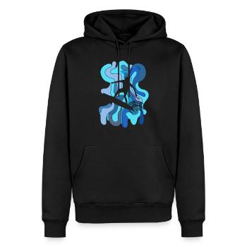 Planche de surf Surf Camp Hawaï - Sweat à capuche Premium bio Homme - noir - Devant - Nico (187cm)