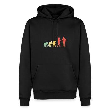 Evolution Accordéon Instrument Accordéoniste Musici - Sweat à capuche Premium bio Homme - noir - Devant - Nico (187cm)