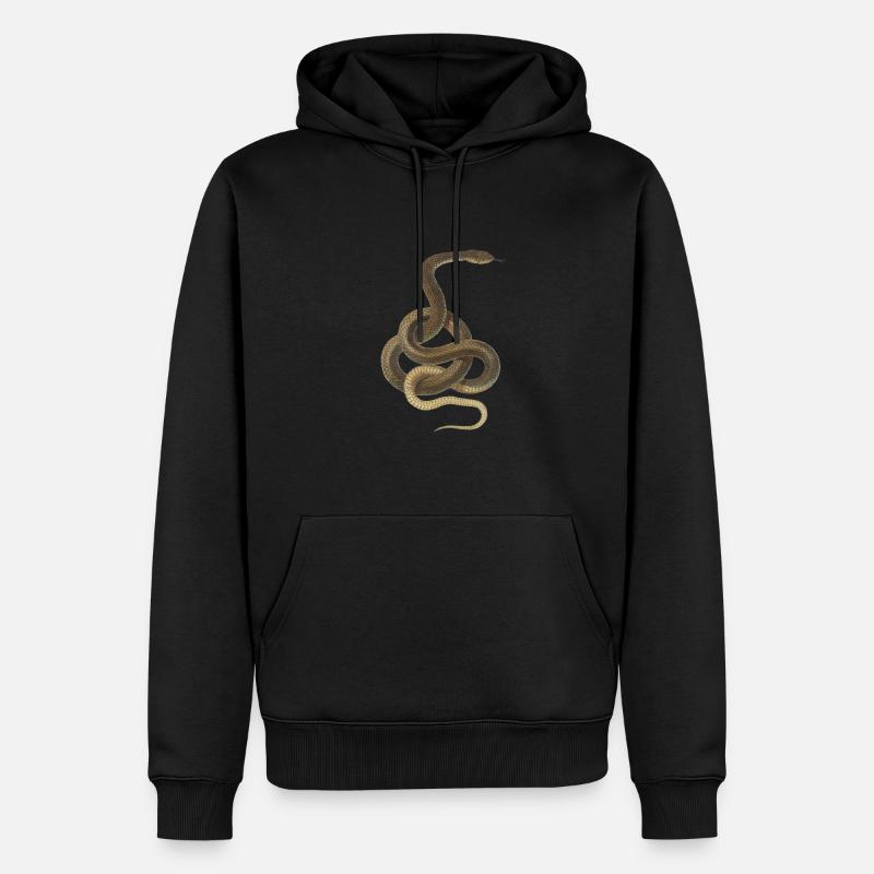 Serpent - Sweat à capuche Premium bio Homme - noir