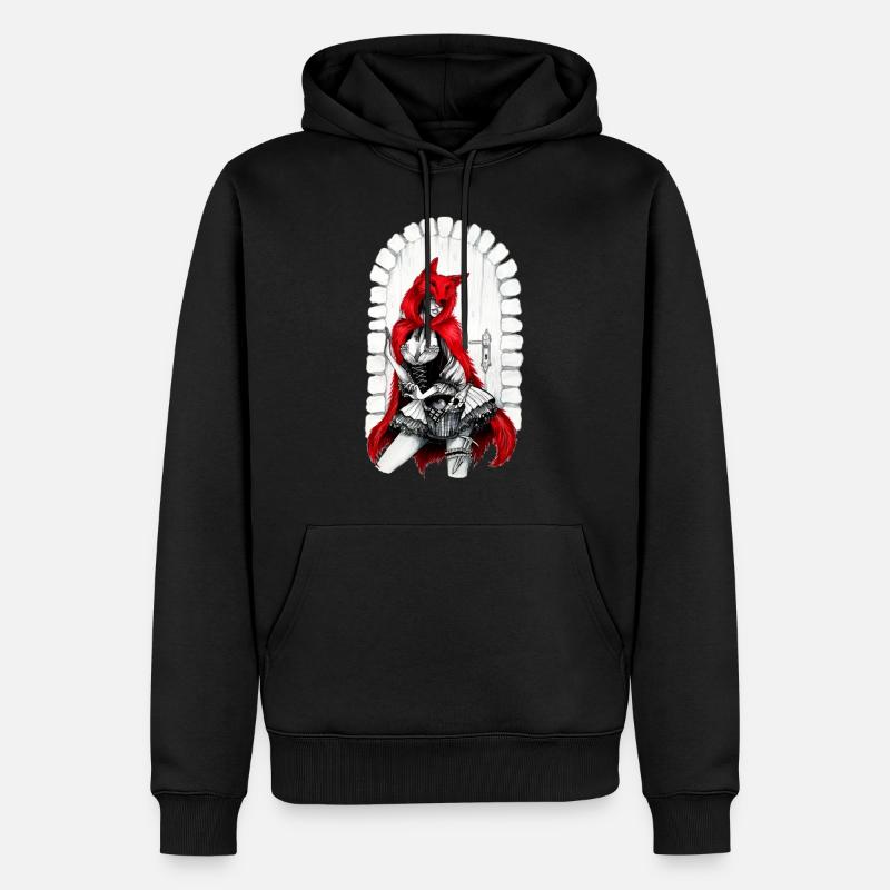 Rotkäppchen - Männer Premium Bio Hoodie - Schwarz