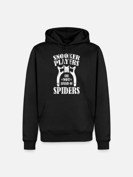 Snooker players are not afraid of spiders - Men’s Premium Organic Hoodie - black