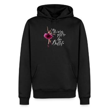 Braune Mädchen Ballett Afroamerikanerin Afro - Männer Premium Bio Hoodie - Schwarz - Vorne - Nico (187cm)