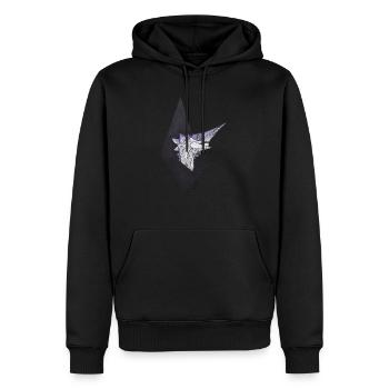 Chameleos - Männer Premium Bio Hoodie - Schwarz - Vorne - Nico (187cm)