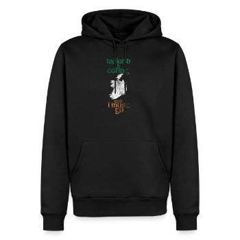 Irland - Männer Premium Bio Hoodie - Schwarz - Vorne - Nico (187cm)