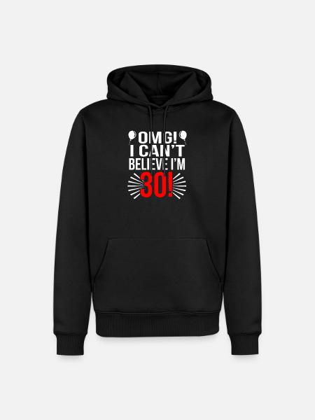 30th birthday - Men’s Premium Organic Hoodie - black