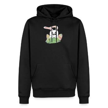 Pâques est là! Joli cadeau cool pour les enfants - Sweat à capuche Premium bio Homme - noir - Devant - Nico (187cm)