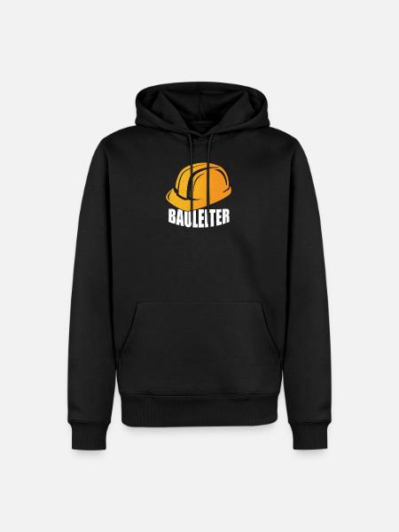 Bauarbeiter - Männer Premium Bio Hoodie - Schwarz