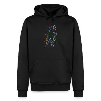 Tischtennis - Männer Premium Bio Hoodie - Schwarz - Vorne - Nico (187cm)