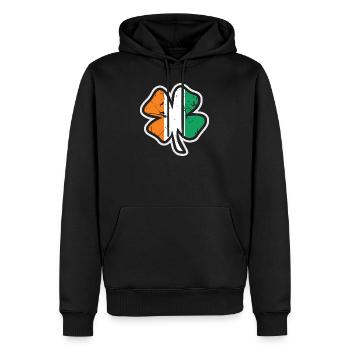 Irish Flag - Männer Premium Bio Hoodie - Schwarz - Vorne - Nico (187cm)
