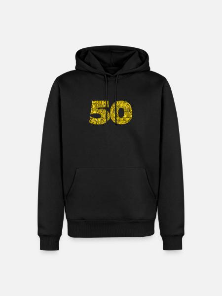 50th birthday - Men’s Premium Organic Hoodie - black