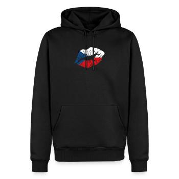 Tschechien - Männer Premium Bio Hoodie - Schwarz - Vorne - Nico (187cm)
