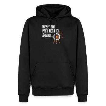 Archery This one Arrows arrows bow - Men’s Premium Organic Hoodie - black - Front - Nico (187cm)