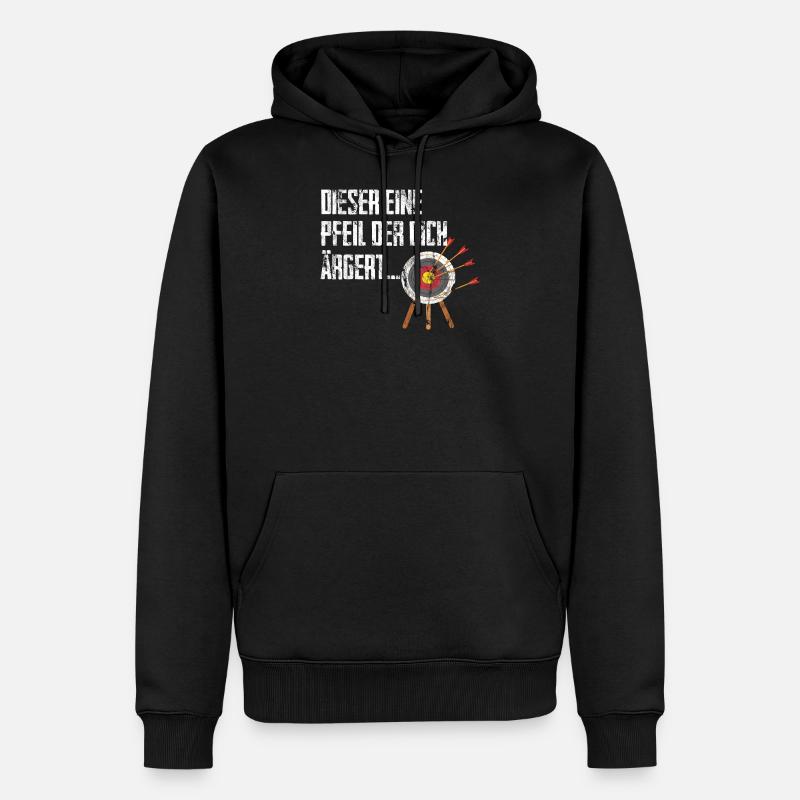Bogenschießen Dieser eine Pfeil Pfeile Bogen - Männer Premium Bio Hoodie - Schwarz