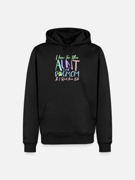 aunt - Men’s Premium Organic Hoodie - black