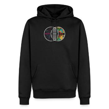 chemistry - Men’s Premium Organic Hoodie - black - Front - Nico (187cm)