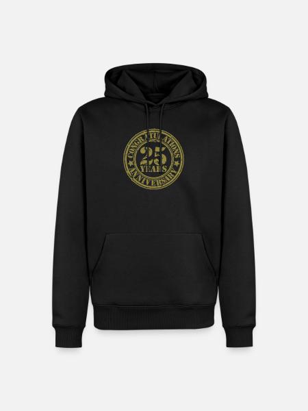 25th birthday - Men’s Premium Organic Hoodie - black