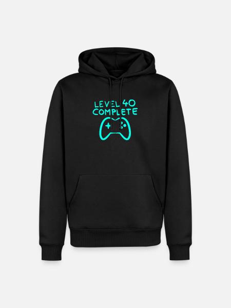 40th birthday - Men’s Premium Organic Hoodie - black