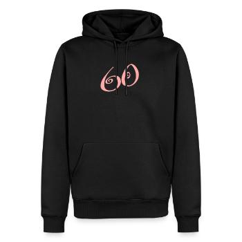 60 Jahre Jahre 60 er - Männer Premium Bio Hoodie - Schwarz - Vorne - Nico (187cm)