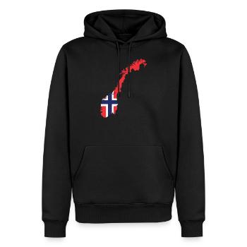 Norwegen Skandinavien Geschenk Oslo - Männer Premium Bio Hoodie - Schwarz - Vorne - Nico (187cm)