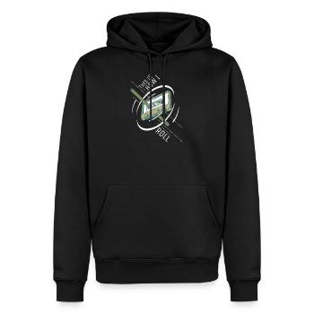 Cassette de tenue de soirée des années 90 - Sweat à capuche Premium bio Homme - noir - Devant - Nico (187cm)