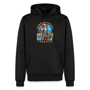 Papagei - Männer Premium Bio Hoodie - Schwarz - Vorne - Nico (187cm)