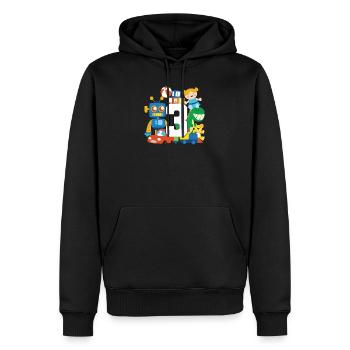 3. Geburtstag - Männer Premium Bio Hoodie - Schwarz - Vorne - Nico (187cm)