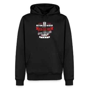 Sanitäter - Männer Premium Bio Hoodie - Schwarz - Vorne - Nico (187cm)