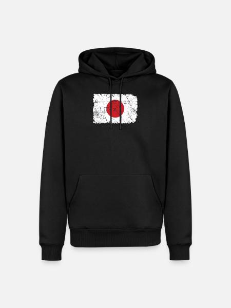 Japan - Männer Premium Bio Hoodie - Schwarz