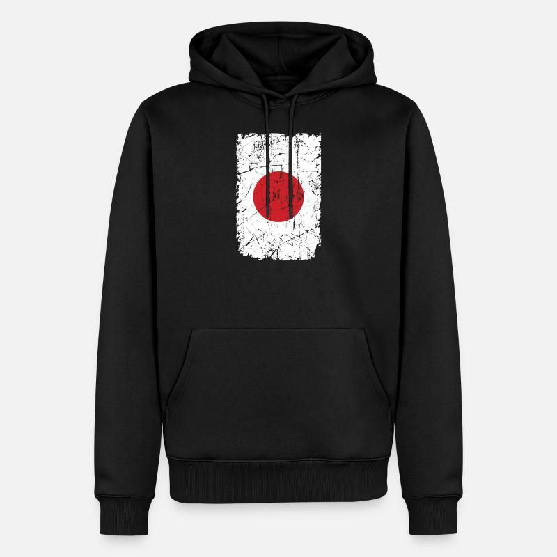 Japon - Sweat à capuche Premium bio Homme - noir
